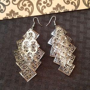 Silver Chandelier Earrings